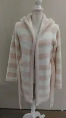 最終価格！ 値下げ不可品　(〇5815) BAREFOOTDREAMS 【限定アイテム】 ベアフットドリームズ フード付 ロングガウン ルームウェア M 梨花コラボのサムネイル