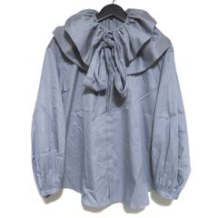 Drawer 2WAY 後付けフリルカラー ギャザー パフスリーブ ブラウス36