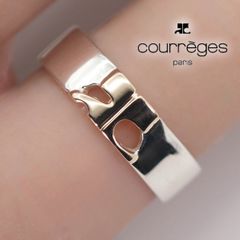 クレージュ シルバー925 K10 金銀 コンビ ロゴ リング - メルカリ