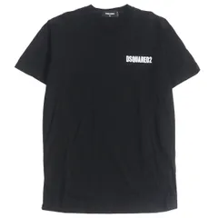 【ドンドン見直し】美品□21AW DSQUARED2/ディースクエアード S74GD0903 NIAGARA FALLS ロゴプリンント 半袖Tシャツ/カットソー ブラック XS 伊製 正規品