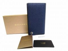 BVLGARI 新品☆ ブルガリブルガリ 長 二つ折り メンズ 財布 BVLGARI 本革 二つ折り メンズ 財布 ブルガリ 長財布 二つ折り グレインレザー マン 小物