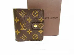 ルイヴィトン LOUIS VUITTON モノグラム コンパクトジップ 2つ折り 財布 コンパクト財布 メンズ レディース 【新品同様】