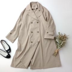 美品 オローネ 6つボタンのバルーンコート チェスター アウター 日本製