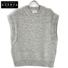 CLANE　クラネ　15106-2032 23AW グレー サイドジップツイードニットベスト　1のサムネイル