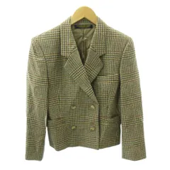 ブルックスブラザーズ BROOKS BROTHERS テーラードジャケット 総裏 ダブル グレンチェック 7AR ベージュ系 1229 ■YHS9のサムネイル