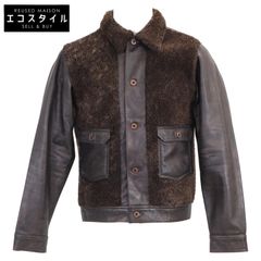 キムタク着 Sサイズ RRL ダブルアールエル レザートリム ウール