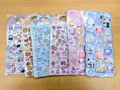 【新品】シール まとめ売り 3D ステッカー ぷくぷく おしり かわいい 6枚セット