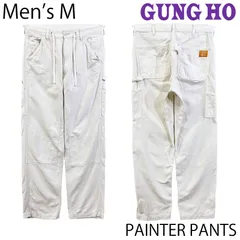 【USED／メンズM】GUNG HO ダブルニー ペインターパンツ エクリュのサムネイル