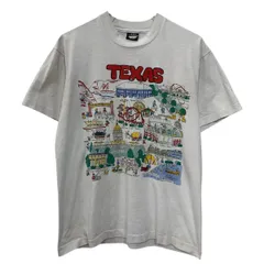 80s USA製 SCREEN STARS 半袖 プリントTシャツ L ホワイト スクリーンスターズ プルオーバー 80年代 両面プリント 夏物 a805-5781