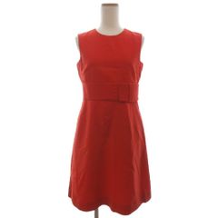 FOXEY NEW YORK ノースリーブ ワンピース レッド 赤 Mサイズ - メルカリ