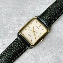 SEIKO DOLCE セラミックケース スクエア ゴールド ヴィンテージ クォーツ 腕時計 セイコー ドルチェ 薄型 ドレスウォッチ 9531-5130
