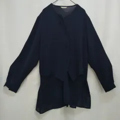 M1-03152 【Women】CORDIER (コーダ) 長袖チュニック (L) /ネイビー K-夏のサムネイル