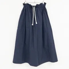 JIL SANDER ＋ ジルサンダープラス 2023年 スカート ドローコード コットン ネイビー イタリア製 レディース 30 b01181のサムネイル