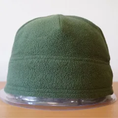 L.L.Bean　メンズ・ボーイズ　ニット帽　アウトドアキャップ　カーキ色　POLARTEC　サイズ５６cm〜５９cm　日本製　[[5.5.]]のサムネイル