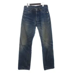 リーバイス Levi's ヴィンテージ 501 デニム ジーンズ ボタンフライ バレンシア工場 ボタン裏555 インディゴ 青 ブルー W31L36