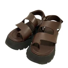 美品 3.1 Phillip Lim 3.1 フィリップリム KATE LUG SOLE DAD SANDAL サンダル SS23-T857SEN サイズ37 約23.5cm ブラウン レディース 古着 中古 USEDのサムネイル