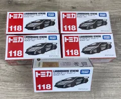 ジャンク　トミカNo.118ランボルギーニ ヴェネーノ　5個まとめ売り  ※箱へこみあり　TOMICA  タカラトミー　26WK0871のサムネイル