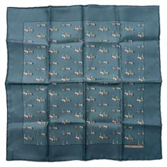 エルメス HERMES スカーフ ハンカチ 42×42 青 箱付き 馬 S464 - メルカリ