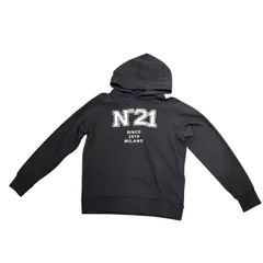 ♪4306 N°21 パーカー 16Y 160cm ブラック スウェット 中古 ヌメロ ヴェントゥーノのサムネイル