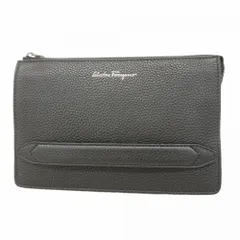 サルヴァトーレ・フェラガモ(Salvatore Ferragamo) サルヴァトーレフェラガモ クラッチバッグ レザー ブラック メンズ OP002614のサムネイル