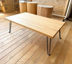 出来たてどうぞ木の良い香り！コヤ木工国産天然木○座卓テーブル