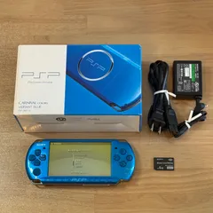 5-036【本体綺麗】PSP-3000 バイブラントブルー 箱付き 付属品あり
