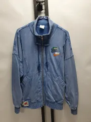 ナイキ ウォッシュド デニム マルチ スウッシュ トラックジャージ ジャケット s