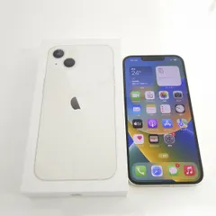 【SIMフリー】iPhone 13 128GB スターライト MLND3J/A バッテリー最大容量86％ ※中古/利用-