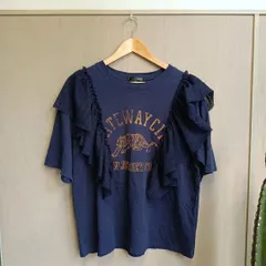 ★ひらひらとしたラッフルが存在感を放つ★ シュガースプーン Sugar spoon カレッジptラッフルTシャツ 【F】のサムネイル