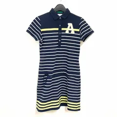 【adidas】アディダス /半袖ポロワンピース/ パネルボーダー /M/M /ゴルフウェア/ テーラーメイド