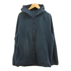 ユニクロ UNIQLO パーカー 上着 L ネイビー 紺 長袖 裏起毛 フード ジップアップ /PP
