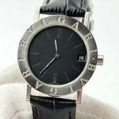 BVLGARI BB33SS 黒文字盤 デイト メンズ 新品電池 - メルカリ