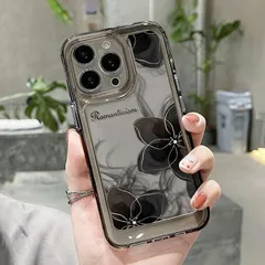 アイフォン17ケース クリア 透明 アイフォンケース 未使用 アイフォン16ケース フラワー 墨絵 スマホケース 花柄 iPhone17 16 15 14 13 12 13 14 15 iPhone16韓国 xkxiaoz350