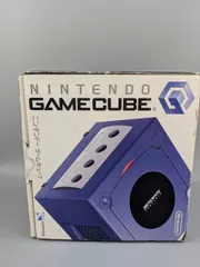 【箱付き】ニンテンドーゲームキューブ 本体 バイオレット コントローラー 取扱説明書付き ゲームボーイプレーヤー スタートアップディスク付属 動作未確認 ジャンク品 任天堂 Nintendo GAMECUBE 紫 レトロ