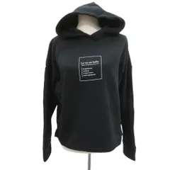アズールバイマウジー AZUL by moussy パーカー スウェット プルオーバー M 黒 裏起毛 プリント /SY54 ■ECB003のサムネイル