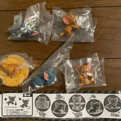 ハグコット トムとジェリー ガチャガチャ　フィギュアコンプリート全5種セットのサムネイル