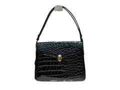 JRA クロコダイル バッグ ハンドバッグ ブラック レディース/091