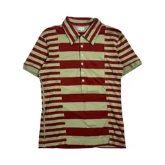 Paul Smith ポールスミス ボーダー 天竺 半袖 ポロシャツ サイズ M /ボルドー×グリーン系 メンズ