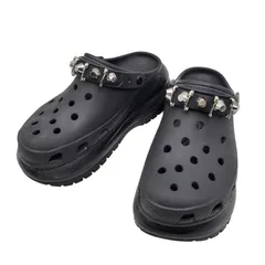 【中古品】 CROCS クロックス CROCS MEGA CRUSH REBEL REBEL CLOG クロックス メガ クラッシュ レベル レベル クロッグ  サンダル シューズ 靴 【164-260515-cs-17-izu】