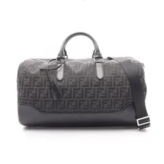 フェンディ FENDI ボストンバッグ FFジャガード ダッフルバッグ 2WAY 7VA496AG0M ブラック キャンバス レザー FFジャガード ダッフルバッグ メンズ Used Aのサムネイル