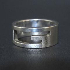 GUCCI ブランデッドG リング 刻印:15号【箱/ポーチ付】 - メルカリ
