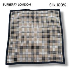 新品ダグ付き✨バーバリー Burberry 大判 ノバチェック シルク