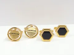 LANVIN ランバン ゴールドカラー カフス セットのサムネイル