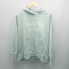 ◇ SM2 サマンサ モスモス フーディー プリント 裏起毛 長袖 パーカー サイズF ブルー レディース E  【1310130048728】のサムネイル