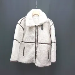 ◇ Aunt Marie's フルジップ パイピング オーバーサイズ 長袖 ボアブルゾン 表記なし アイボリー レディース E  【1310130048575】のサムネイル