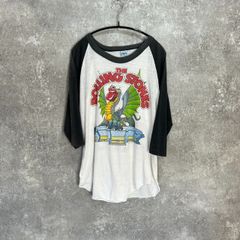 80s~】 ザローリングストーンズ ラグランtシャツ バンドtシャツ 赤色 