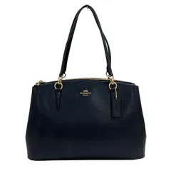 COACH(コーチ) ショルダーバッグ クロスグレーン レザー クリスティー キャリーオール F36606 ダークネイビー レザー