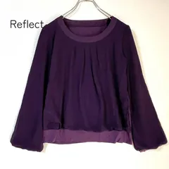 Reflect リフレクト 異素材 長袖 トップス サイズ9 M 紫 パープル 日本製のサムネイル