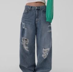 AMERIVINTAGE UND HARD DAMAGE LOOSE DENIM - メルカリ
