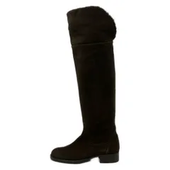 theory(セオリー) ロングブーツ 38 レディース - ダークブラウンのサムネイル